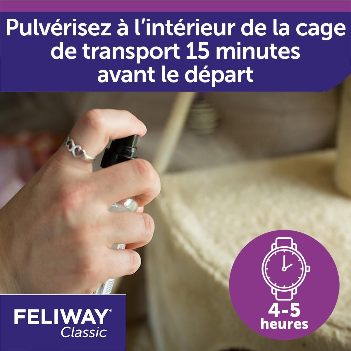 Classic Spray 20 Ml - Phéromones Apaisantes Pour Chats - Apaise Les Chats À La Maison Et Réduit Le Stress Lors Du Transport - Recommandé Par Les Vétérinaires - Scientifiquement Prouvé