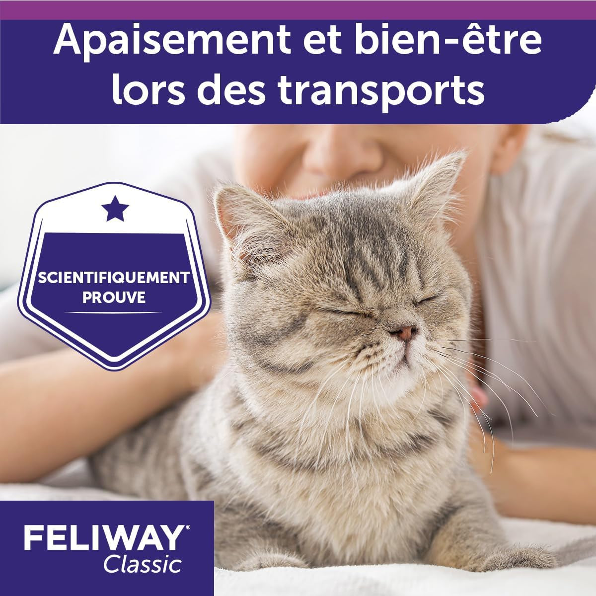 Classic Spray 20 Ml - Phéromones Apaisantes Pour Chats - Apaise Les Chats À La Maison Et Réduit Le Stress Lors Du Transport - Recommandé Par Les Vétérinaires - Scientifiquement Prouvé