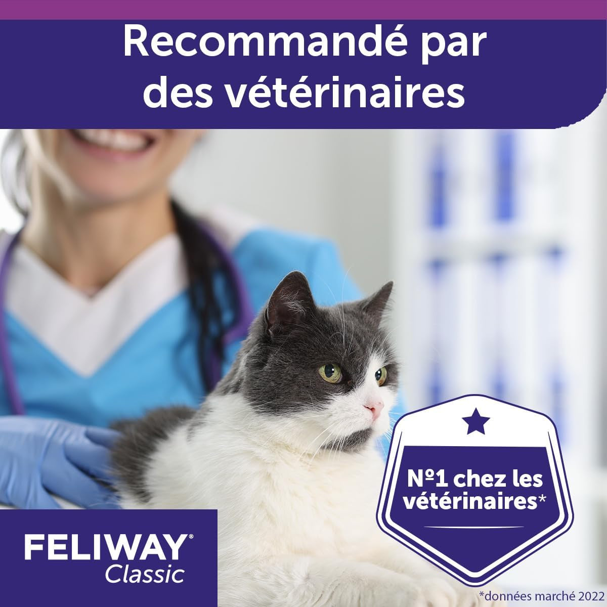 Classic Spray 20 Ml - Phéromones Apaisantes Pour Chats - Apaise Les Chats À La Maison Et Réduit Le Stress Lors Du Transport - Recommandé Par Les Vétérinaires - Scientifiquement Prouvé
